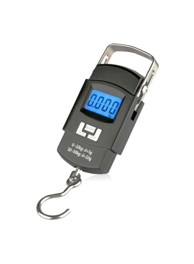 Portable electronic scale with hook, digital hanging bag scale, luggage scale, fishing scale with 4 units for home - Image 1